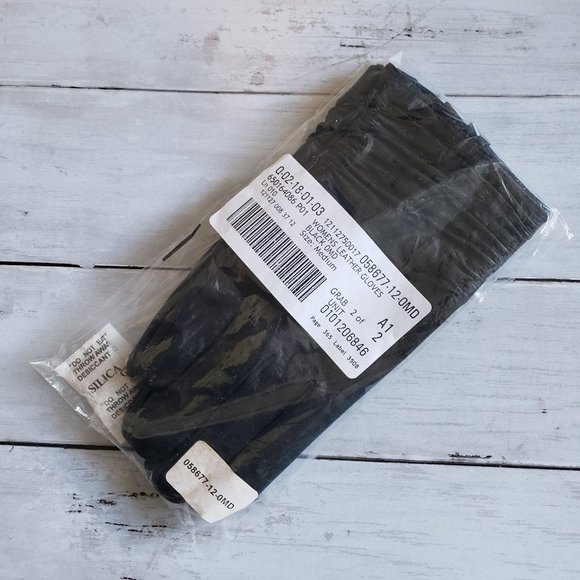 GH Womens Ladies Fine Leather Black Driving Gloves MEDIUM NWT - Picture 6 of 8